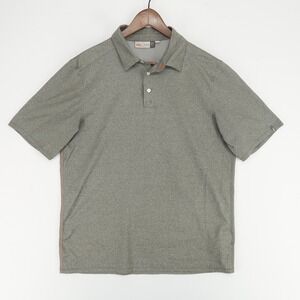 KJUS Stowe Primeflex Polo Shirt UPF 30+ Moisture Wicking Gray Mens Size‎ L